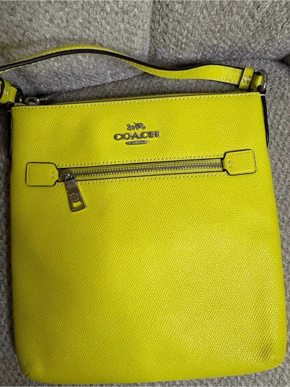 Coach Yellow Rowan File Bag